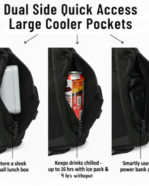 Hybrido Sharkx Anti Theft Tech Backpack with Cooler