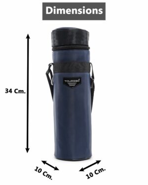 TOURGOD Insulated Water Bottle Bag 1 Liter| 2021 Silk Touch Polyester Sleeve Cover | Blue