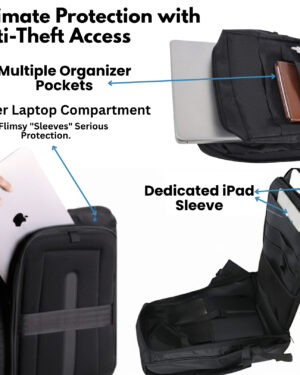 Hybrido Sharkx Anti Theft Tech Backpack with Cooler