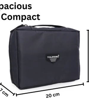 TOURGOD® All-in-One Travel Vanity Kit | Spill-Proof Makeup & Toiletry Organizer